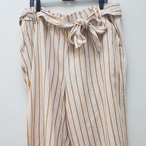 a.n.a. Golden Yellow striped pants size XXL